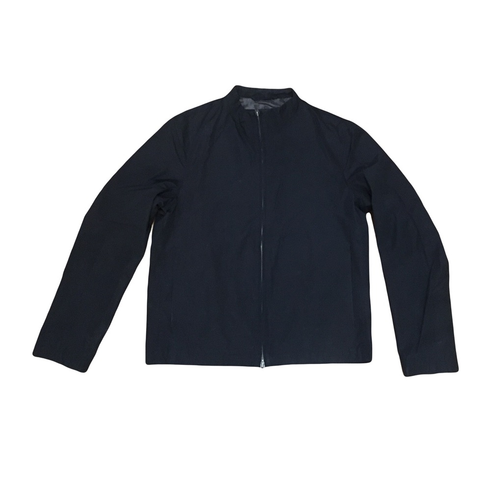 Banana Republic SMALL Black Full Zip High Collar neck Lightweight Jacket Y2k